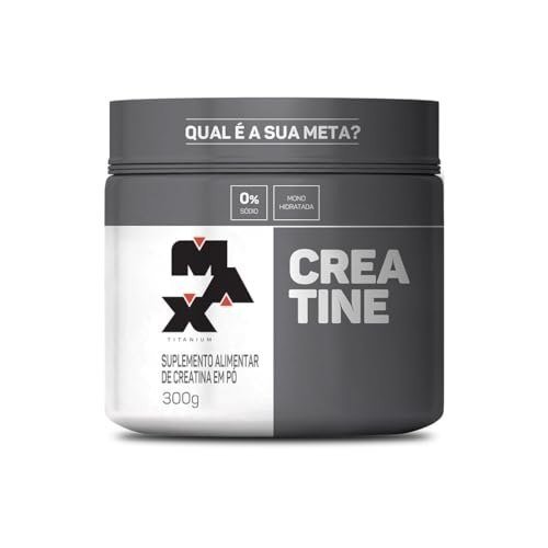 Max Titanium Creatina Pote Monohidratada (300g) 100% Pura