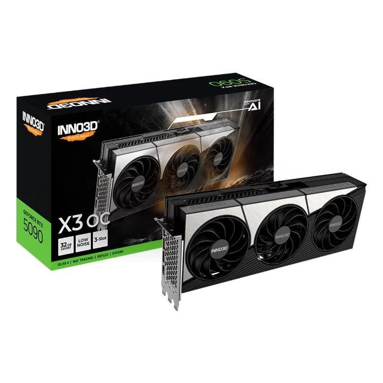 Gpu Inno3d Geforce RTX 5090 X3 Oc 32GB 512-bit Gddr7 N50903-32d7x-1759392