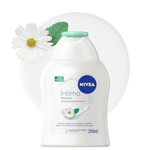 NIVEA Sabonete Líquido Íntimo 250ml – Limpeza Suave, pH Neutro, Óleo de Jojoba