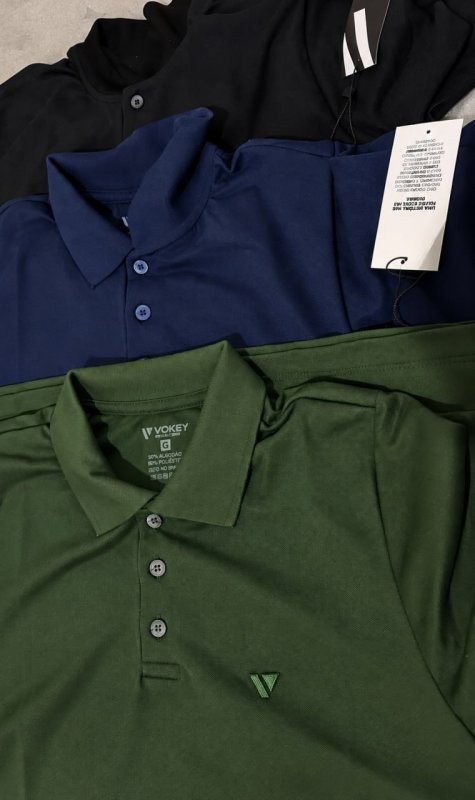 Kit 3 Camisas Masculina Gola Polo Voker Alta Qualidade