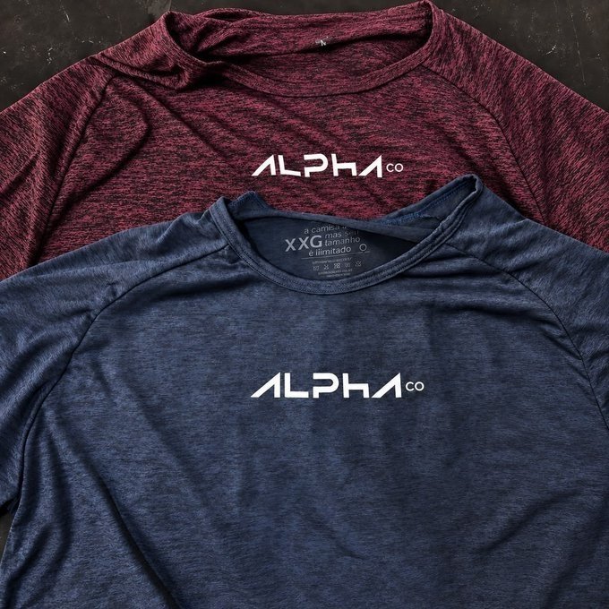Kit com 5 Camisetas New Fluid Dry Alpha + Frete Grátis