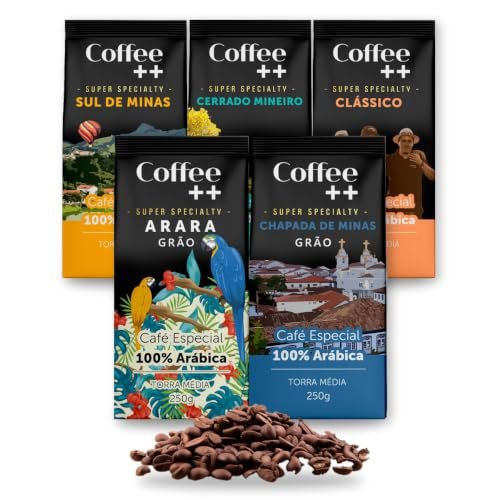 Kit 5 Pacotes Café Especial em Grãos Coffee++