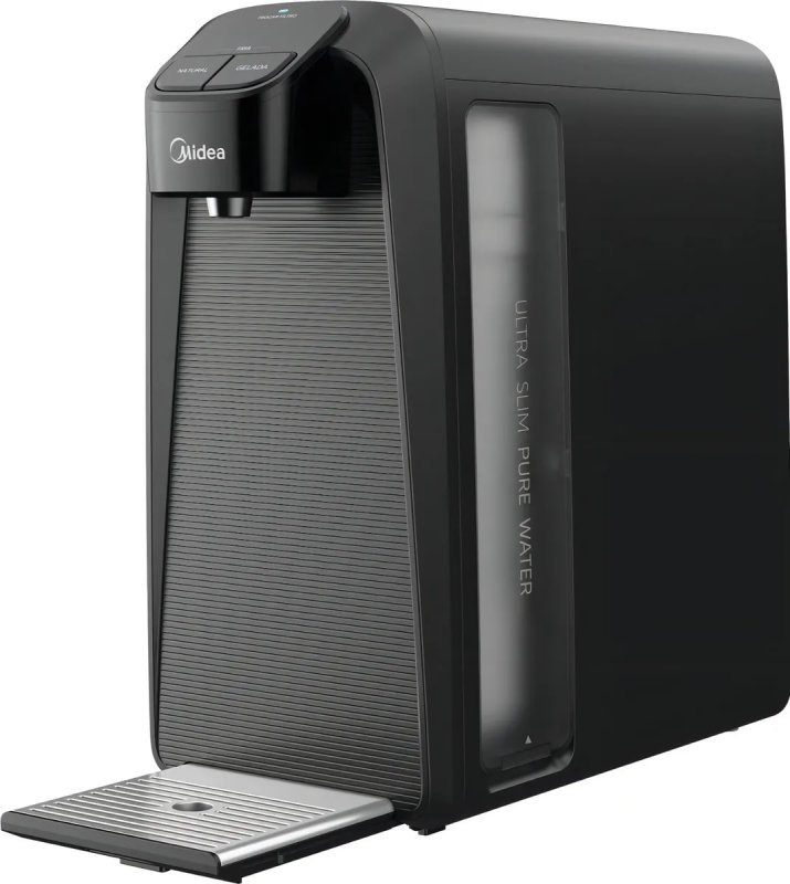Purificador Midea SlimPure Bivolt Cinza com Filtro de 2 Estágios