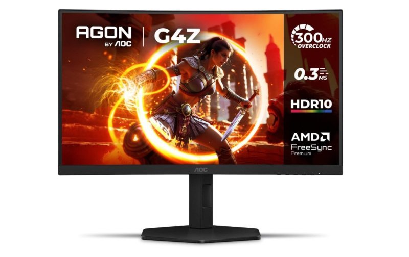Monitor Gamer Curvo AOC AGON G4Z 27" 300Hz 0,3ms HDR10 Base Ajustável C27G4Z/P
