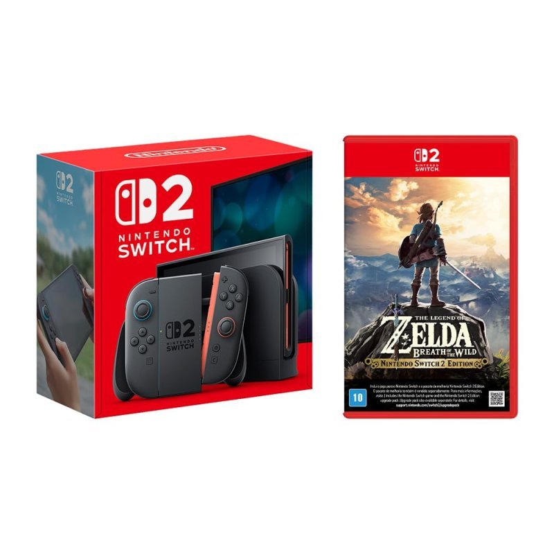 Console Nintendo Switch 2 + Jogo Legend of Zelda: Breath of the Wild
