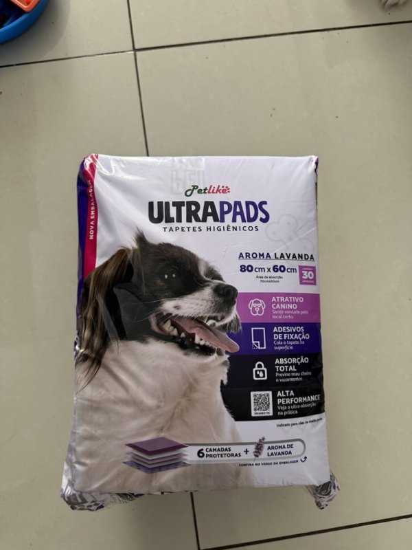 Tapete Higiênico Premium Ultrapads Aroma Lavanda 80cmx60cm