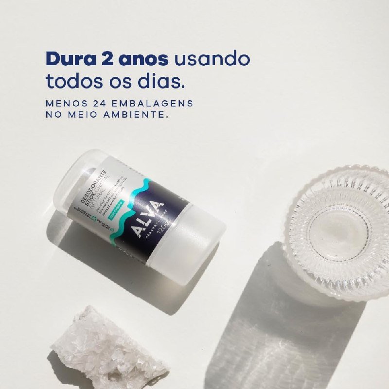 Desodorante Alva Stick Cristal 120g