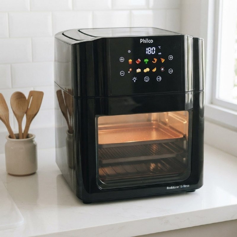 Fritadeira Air Fryer Oven Philco 15L Painel Digital 127V