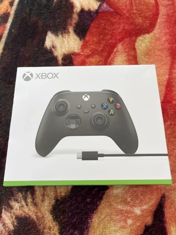 Controle Sem Fio Xbox + Cabo USB-C - Carbon Black + Frete Grátis