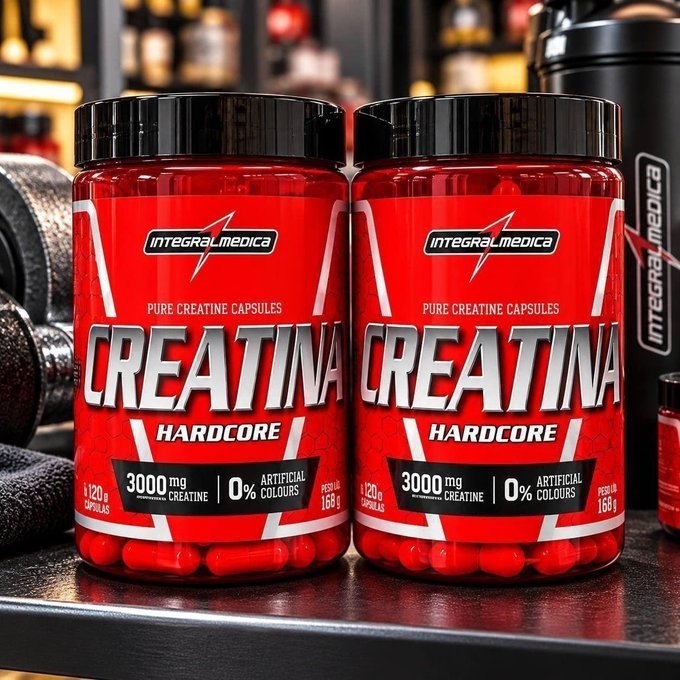 Creatina Hardcore 120 Cápsulas Integralmedica + Frete Grátis