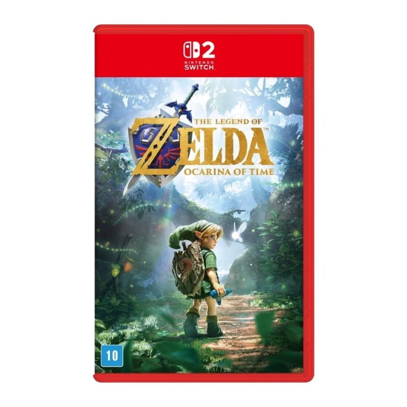 Jogo The Legend of Zelda: Ocarina of Time, Nintendo Switch 2, Edição Capa Normal Standard