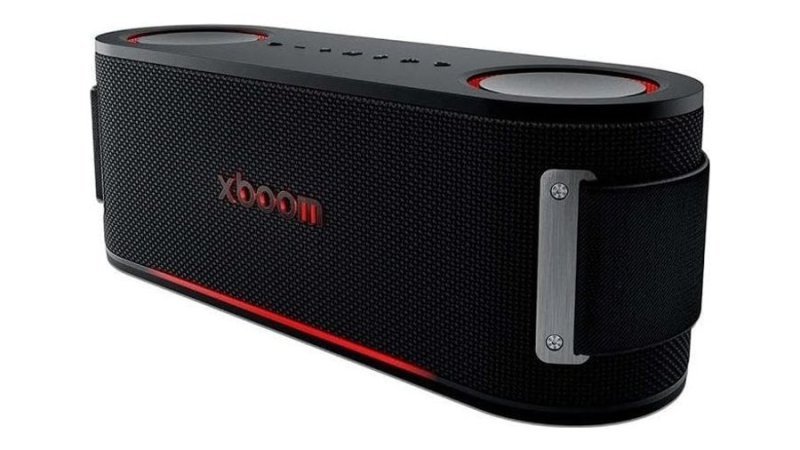 Caixa de Som Lg xboom Bounce, 40W Potência, 30h de bateria, Ip67, Iluminação e Ia