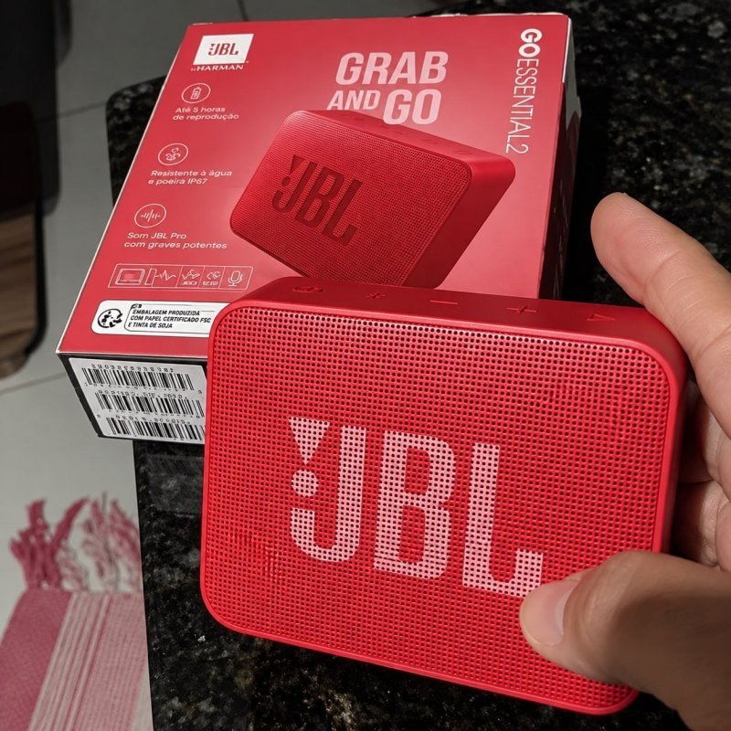 JBL, Caixa de Som Bluetooth, Go Essential 2, À Prova D'água