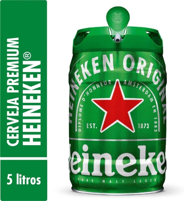 2x Heineken Cerveja Barril 5L