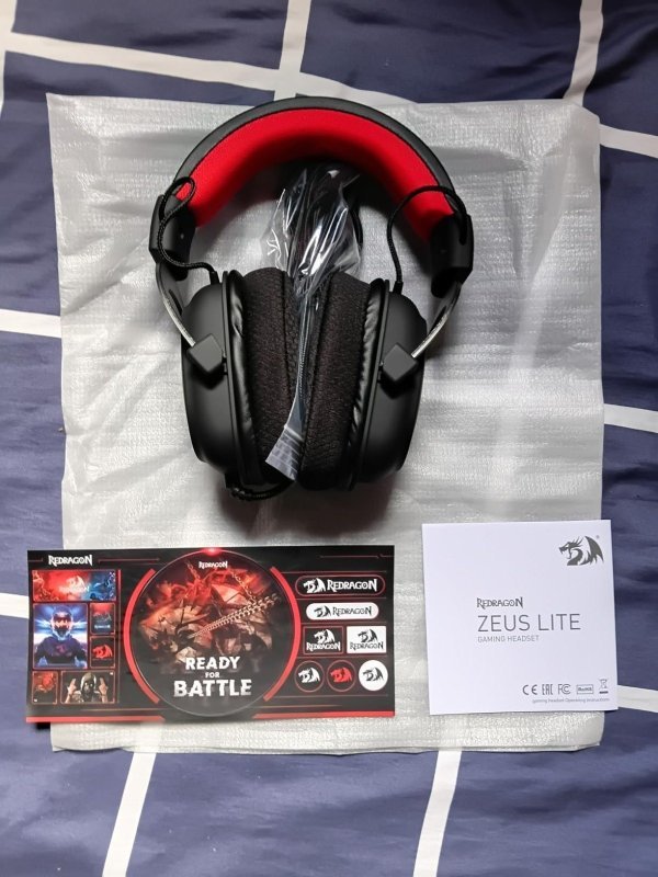 Headset Gamer Redragon Zeus Lite Preto P3 H510-LT + Frete Grátis