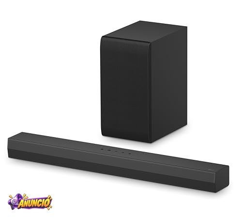 Soundbar LG 300W RMS, 2.1 Canais, Dolby Digital, Sem fios, Bluetooth 5.3, Entrada Óptica, HDMI, AI Sound Pro - S40T