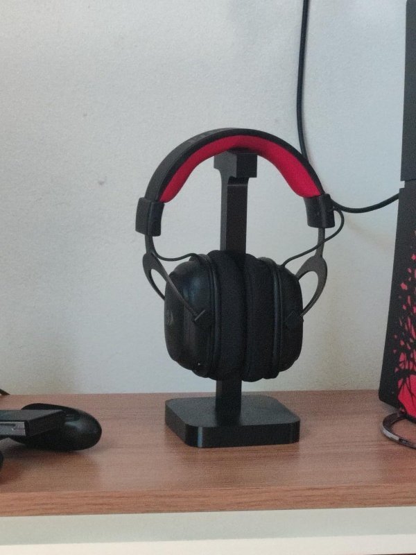Suporte para Headset, Headphone e Fone de Ouvido Gamer – Moderno, Ideal para Mesa e Escritório - TYDA (PRETO)