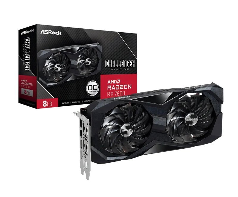 Placa de Vídeo ASRock Radeon RX 7600 8GB Challenger OC