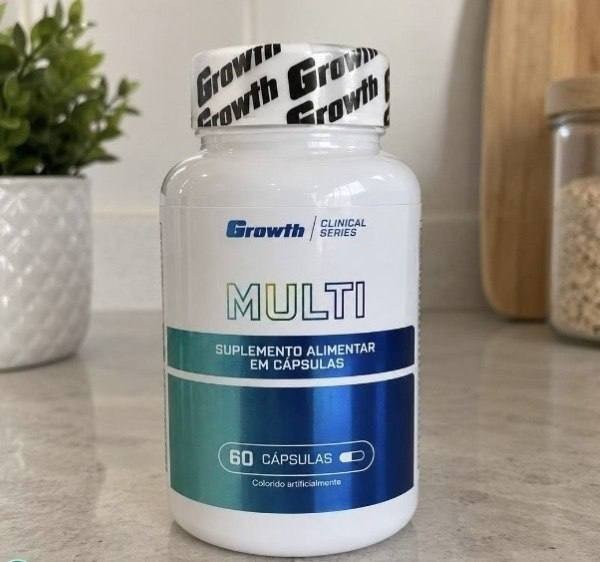 Multivitamínico 60 Cáps. Growth Supplements - Sem Sabor