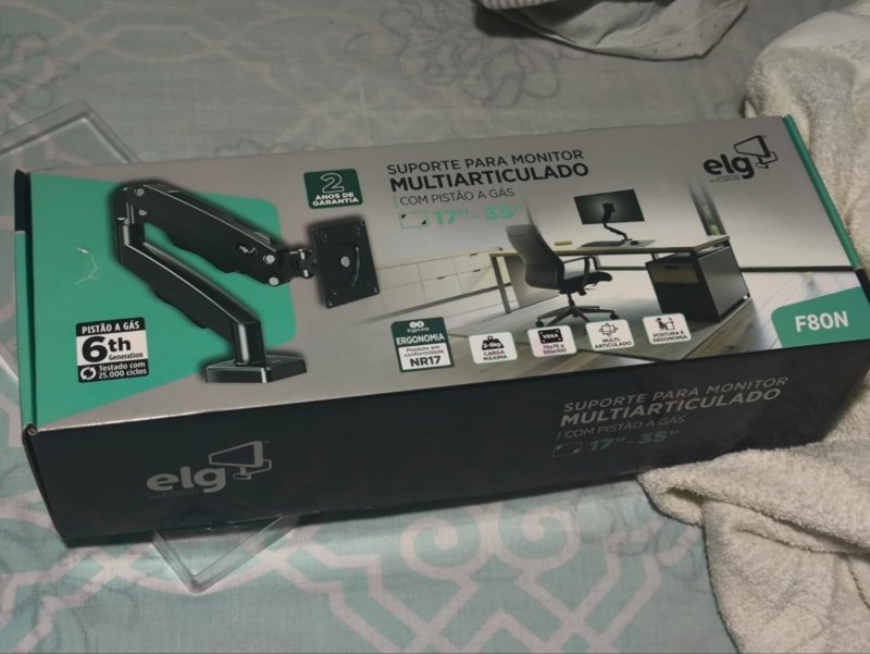 Suporte de Articulado de Monitor Pistão a Gás ELG F80N