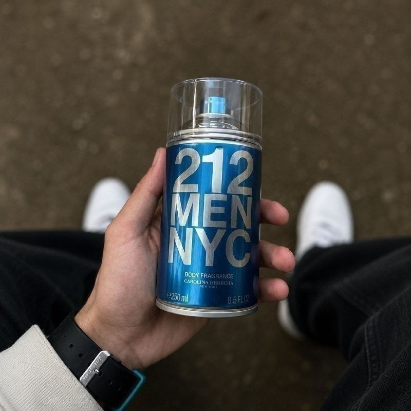Body Spray Carolina Herrera 212 Men NYC Body 250ml