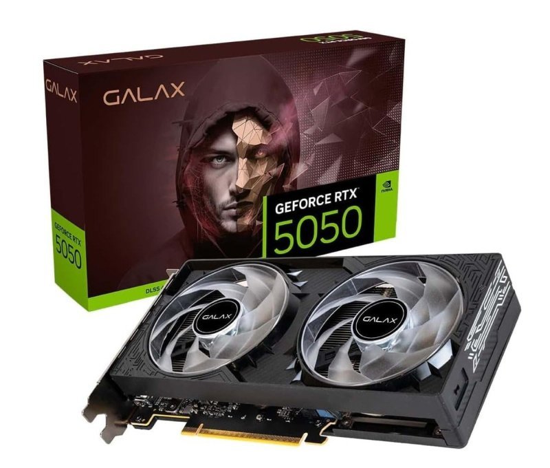 Placa de Vídeo GALAX RTX 5050 8GB BLACK GF 1-CLICK OC