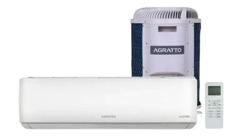 Ar Condicionado Split Hi Wall Inverter R-32 Zen Agratto 9.000 BTUs Só Frio Monofásico