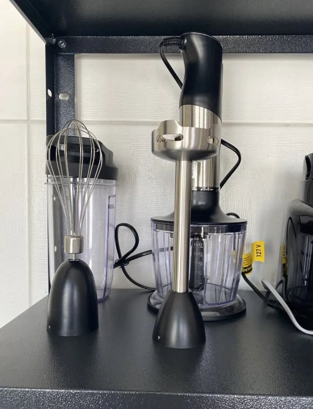 Mixer EOS EMX02 Aço Inoxidável e Preto 60 Hz 600W