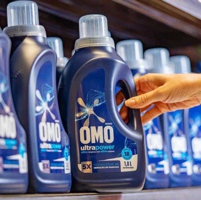 OMO Lava-Roupas Líquido Ultra Power Frasco 1,8L + Frete Grátis