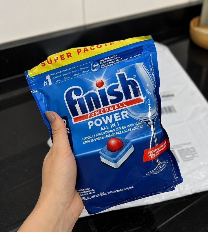 Finish Powerball Detergente para Lava Louças em Tabletes 30 unidades