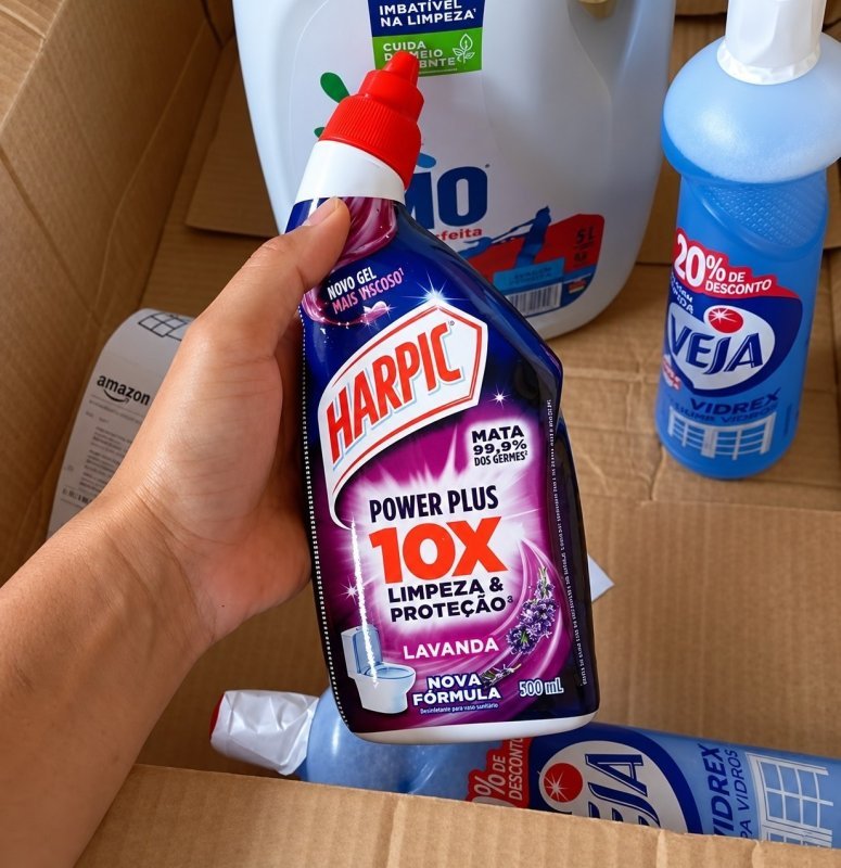 Harpic Power Plus Desinfetante e Desodorizador Sanitário em Gel Lavanda 500ml