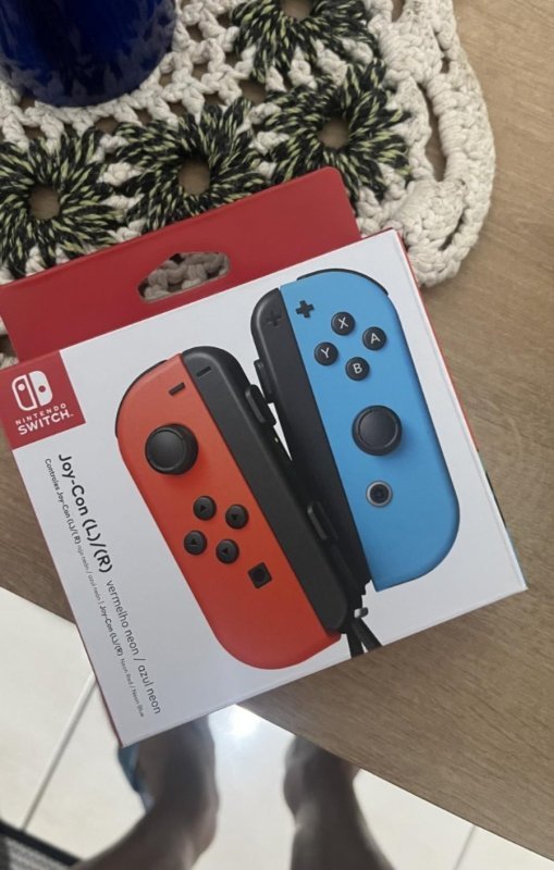 Controles Nintendo Joy-Con Azul e Vermelho + Frete Grátis