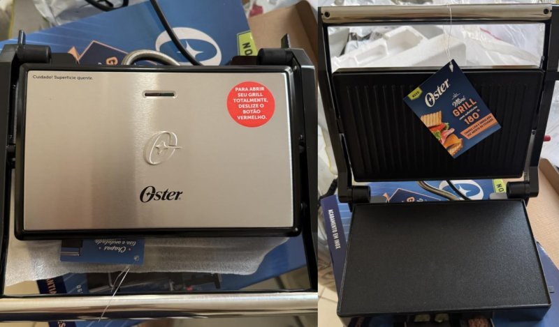 Mini Grill Oster 2 em 1 1000W