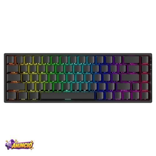 Teclado Magnético Gamer Akko Monsgeek Fun68 RGB Preto