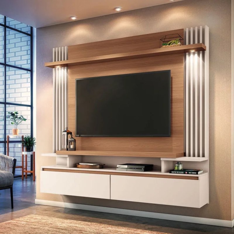 Rack com Painel para TV até 60” Manu 1,80m