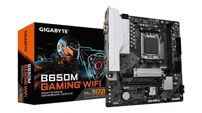 Gigabyte B650M GAMING WIFI Placa-Mãe Micro-ATX, Socket AM5, DDR5, para AMD Ryzen Série 7000/8000/9000