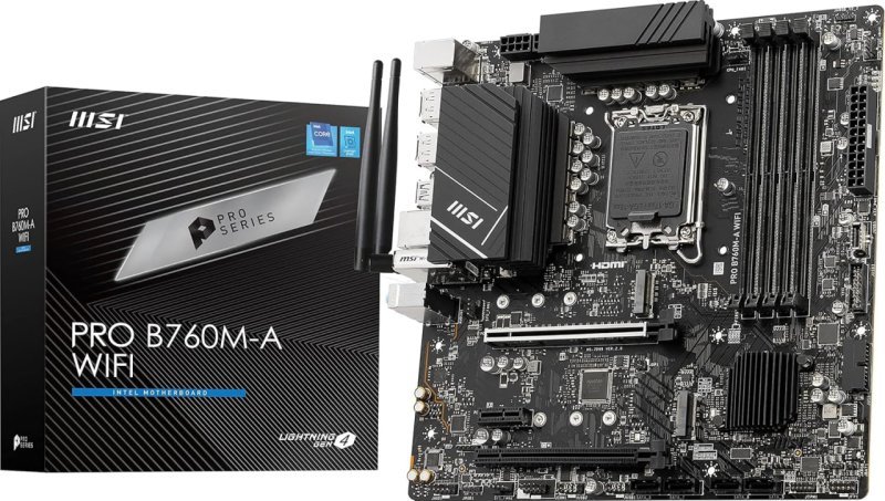 Placa Mãe MSI PRO B760M-A WIFI