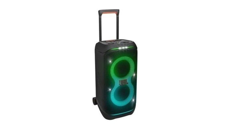 Caixa de Som JBL PartyBox Stage 320 Bluetooth Portátil Com Show de Luzes e Resistente a Respingos 240W RMS Preta