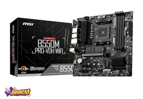 Placa-Mãe MSI B550M PRO-VDH WIFI AM4 mATX