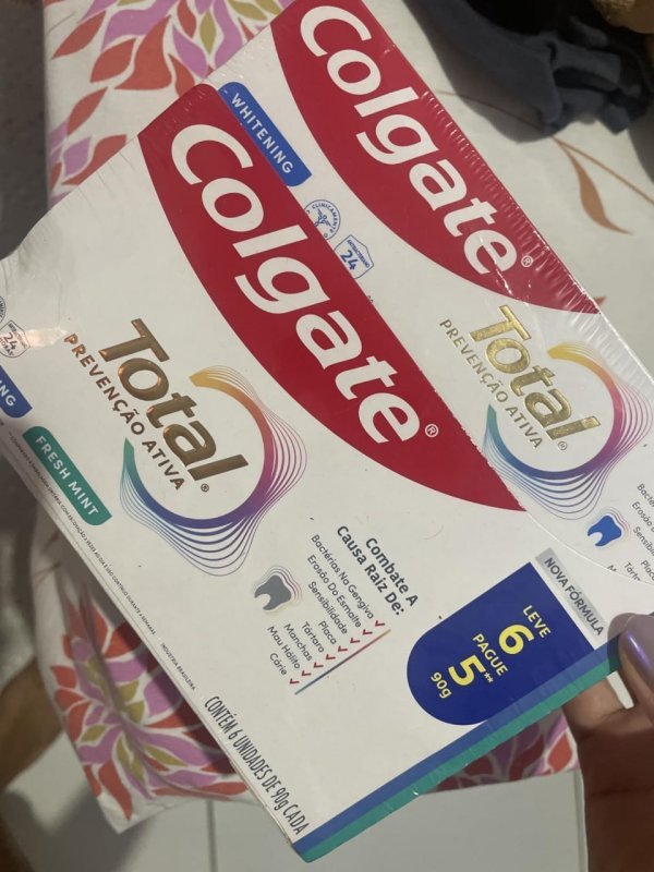 Colgate Creme Dental Total Whitening & Advanced Fresh 6 unidades – 90g