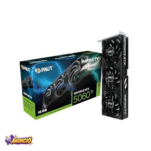 Palit GeForce RTX 5060 Ti Infinity 3 (16GB GDDR7/PCI Express 5.0/2572MHz/28000MHz) (Seminovo)