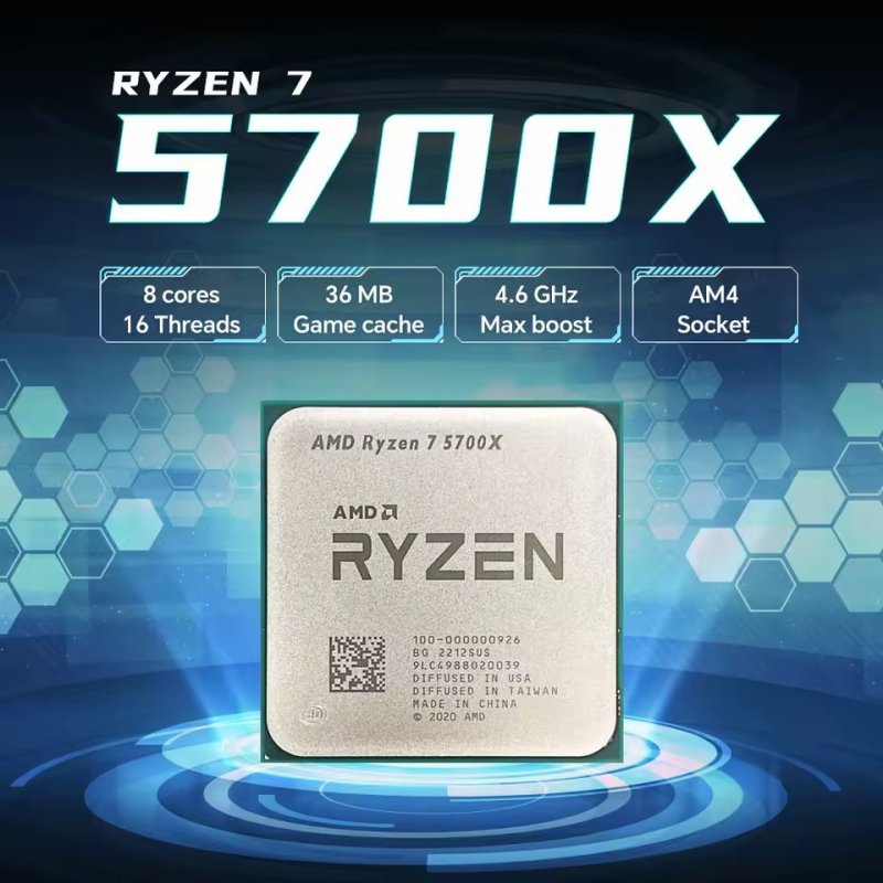 Processador AMD Ryzen™ 7 5700X 8/16 4.6Ghz (OEM)