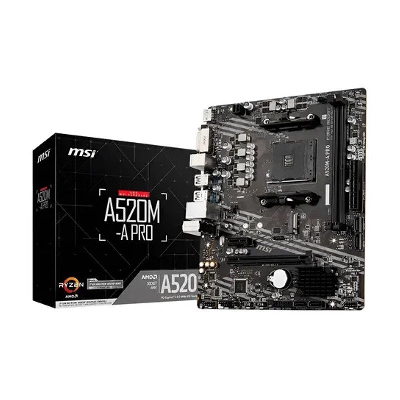Placa-mãe Msi A520m-a Pro Am4 Matx Ddr4