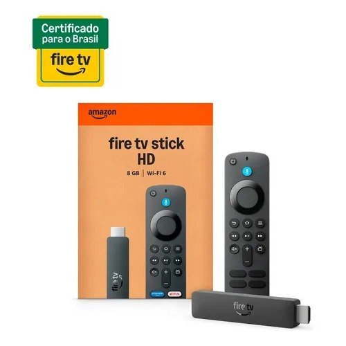 Fire Tv Stick Hd 2a Geração Ger 26 Preto De Voz