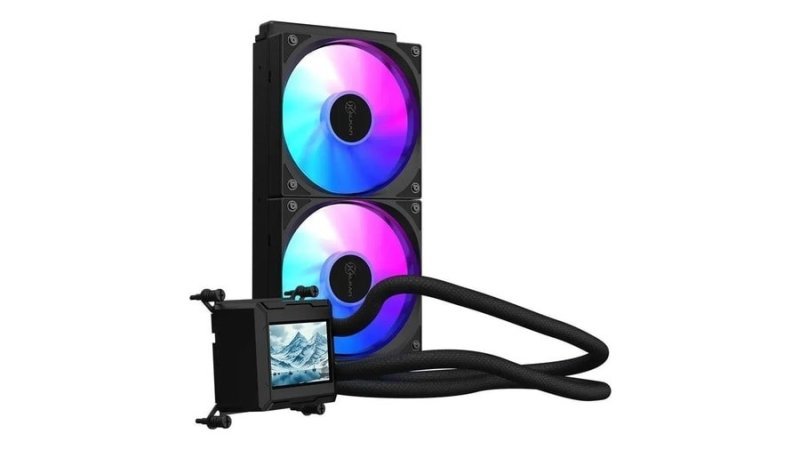 Water Cooler Kalkan Aura Lcd 240mm Argb Gamer Preto