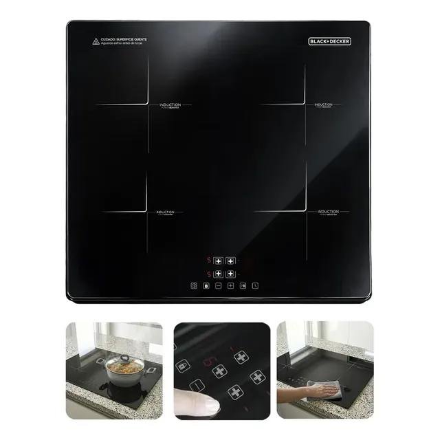 Cooktop de Indução Black+Decker 4 Bocas para Embutir com Power Booster