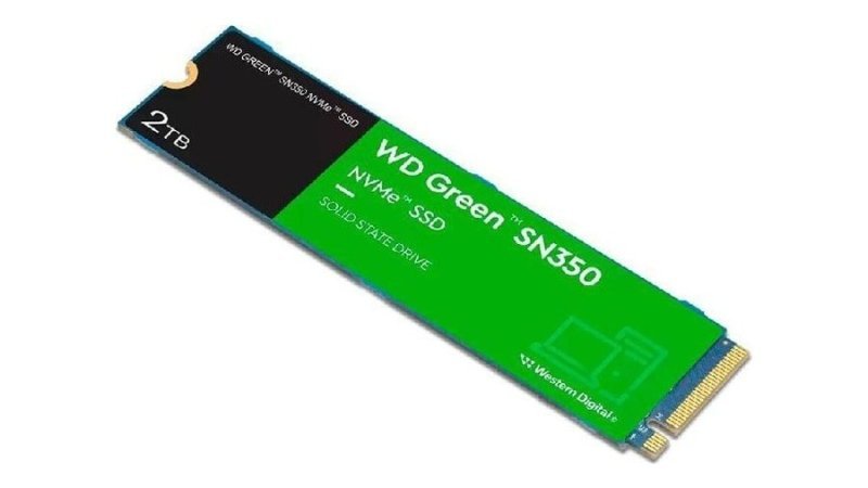 SSD WD Green SN350 2TB M.2 2280 NVMe PCIe 3.0 3200 Mb/s WDS