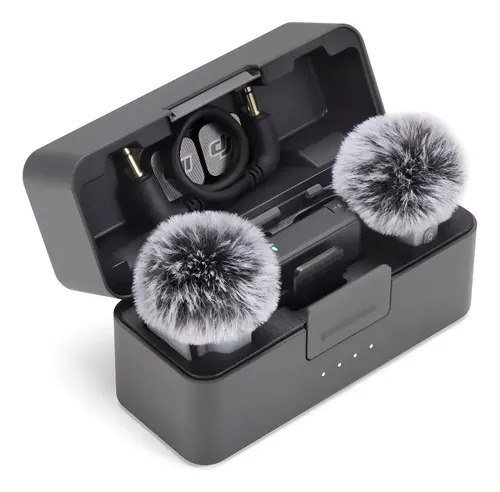 Microfone Lapela Sem Fio Dji Mic Mini 2 Combo + Nf 2tx 1rx Preto