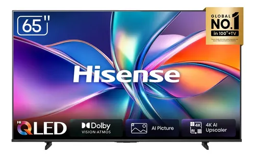 Smart Tv Hisense Hi-qled 4k 65 Polegadas, Dolby Gaming E Alexa - 65q6qv