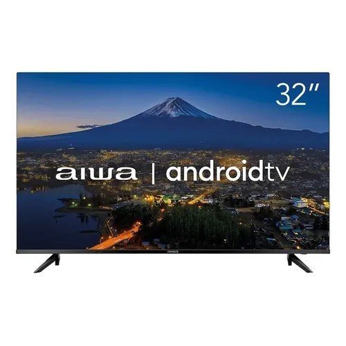 Smart TV AIWA 32” Android HD Borda Ultrafina HDR10 Dolby Áudio